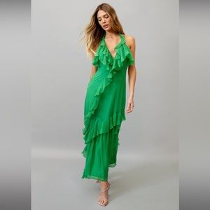 nasty gal green sun dress 💚